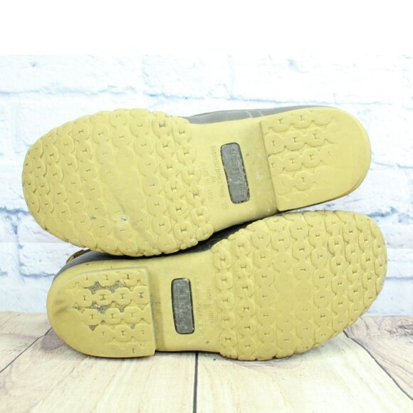 LL Bean Brown Leather 8" Insulated Gore-Tex Ankle Duck Boots Size 7 Wide - Picture 13 of 13